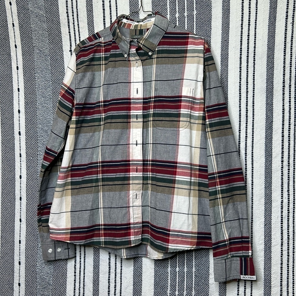 Vintage Rockies Western Flannel Button Up